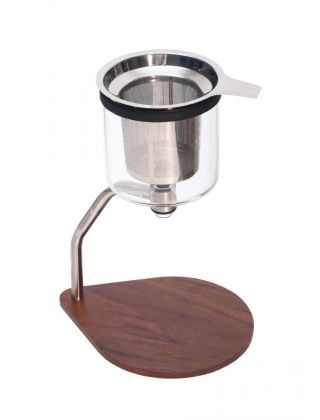 Joy Resolve - Manual Coffee & Tea Brewer Walnut Wood Base
