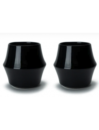 Kruve - Cascade Espresso Double Walled Porcelain Black - Set of 2