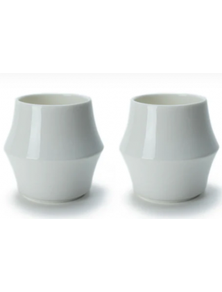 Kruve -Cascade Espresso Double Walled Porcelain White - Set of 2