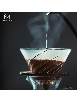 MUVNA - V60 Dripper - Transparent - Glass